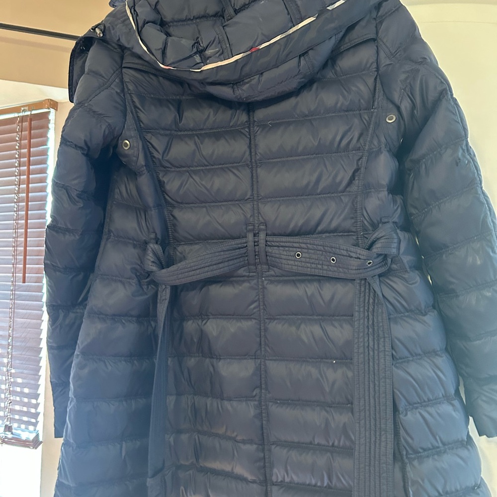 Burberry Navy Quilted Puffer Jacket